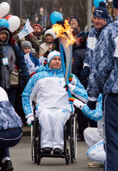 Передача факела Паралімпійських ігор-2014 у Санкт-Петербурзі, 1 березня 2014 року. Фото: Dmitriy Ermakov/Anadolu Agency/Getty Images