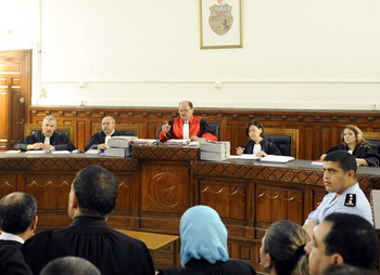 Судовий процес над екс-президентом Тунісу Зін ель-Абідін Бен Алі. Фото: FETHI BELAID/AFP/Getty Images