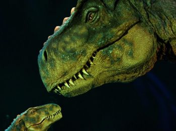 Шоу динозавров «Динозавры — страна гигантов» 3 октября 2009 г. во Фрейбурге, Германия. Фото: Miguel Villagran/Getty Images