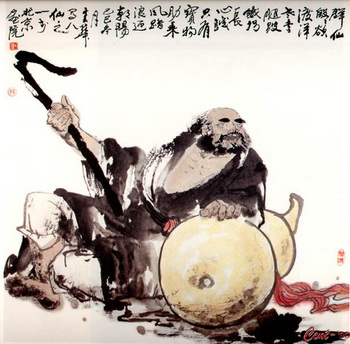 Один из китайских «Восьми бессмертных (ба сянь)» Ли Те Гуай (Ли «железная клюка»). Фото с сайта ccnt.com