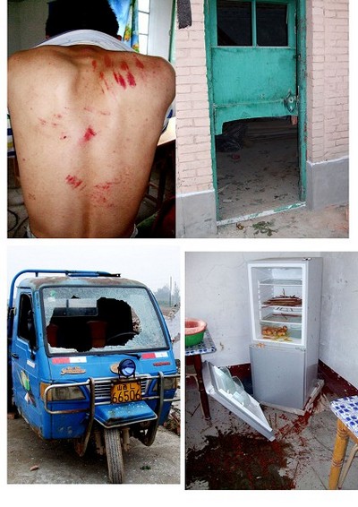 Поліцейські влаштували погром у приміщеннях і побили віруючих. Фото з epochtimes.com 
