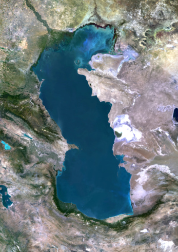 Самое большое озеро в мире: вид со спутника