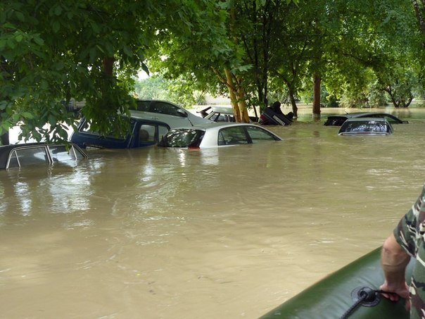 Російське містечко Кримськ після сильної повені. Фото Юлії Андропова з соціальної мережі «Вконтакте»