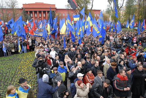 В Києві відзначали 100-ліття від народження головного командира УПА , генерала Романа Шухевича та 65-ту річницю УПА. Фото: Володимир Бородін/Велика Епоха