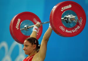 Чемпионка Европы и вице-чемпионка мира по тяжелой атлетике Марина Шаинова стала серебряным призером Олимпиады в весовой категории до 58 килограммов, набрав в сумме двух видов 227 кг (95+129). Фото: Stu Forster/Getty Images