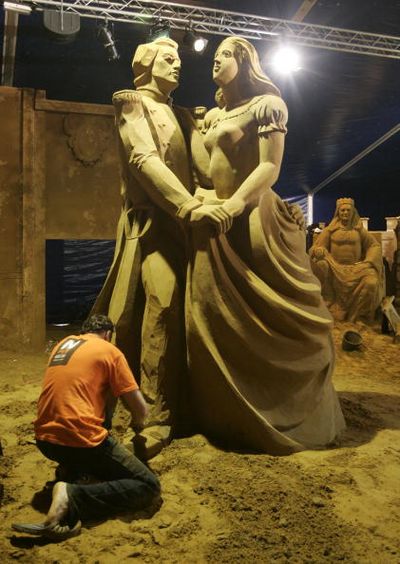 Фестиваль пісочних скульптур у Бельгії. Фото: Mark Renders/Getty Images 