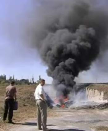 Правоохранители Запорожья уничтожают 35 тонн маковой соломки. Фото с ntn.tv