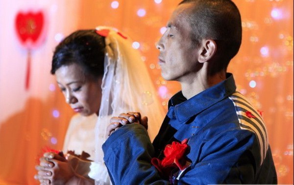 Свадьба в тюрьме. Фото: hi.baidu.com