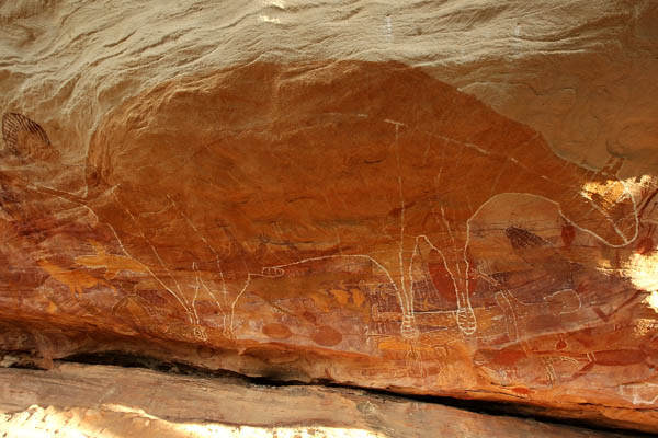 Австралийские наскальные рисунки. Фото: Mark Kolbe/Getty Images for Tourism Queensland