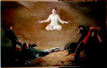 Картина Мішель Чень «Потрясіння» була визнана гідною золотої медалі на другому щорічному міжнародному конкурсі китайського живопису, який був заснований NTDTV. Фото: NTDTV