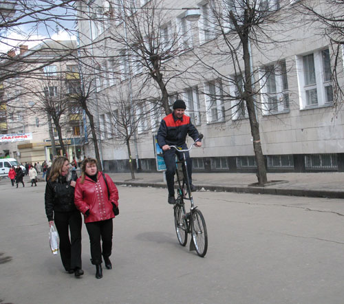 Двухэтажный велосипед. Фото: zhitomir.info