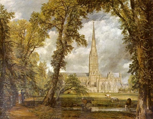Картина «Собор у Солсбері» художника-романтика Джона Констебля.