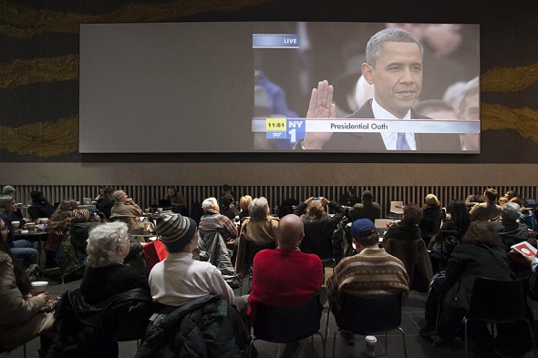 Барак Обама виголосив на інавгурації зворушливу промову. Фото: Deborah Yun/Велика Епоха