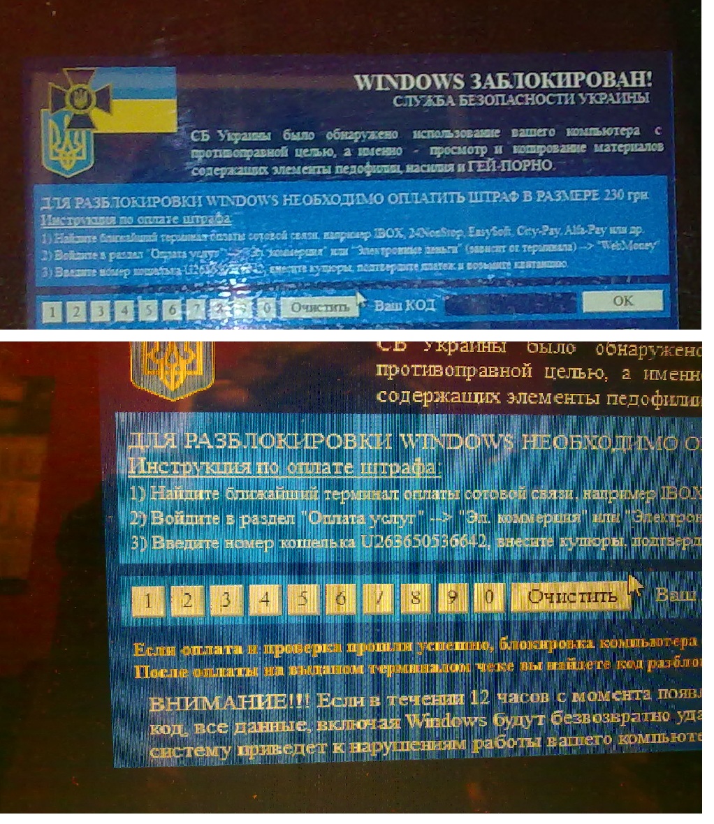 Повідомлення, яке пише вірус від імені шахраїв. Фото: Аліна Варфоломєєва/Велика Епоха