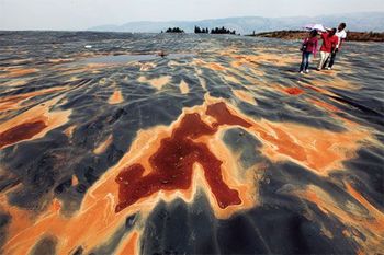 Загрязнение почвы в бассейне озера Янцзунхай провинции Юньнань. 2009 год. Фото с zgnt.net