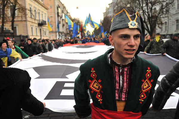 Марш за визнання УПА пройшов у Києві 14 жовтня 2010 року. Фото: Володимир Бородін / The Epoch Times