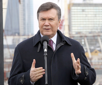 Возглавил ежегодный антирейтинг президент Украины Виктор Янукович. Фото: ANDREY MOSIENKO/AFP/Getty Images