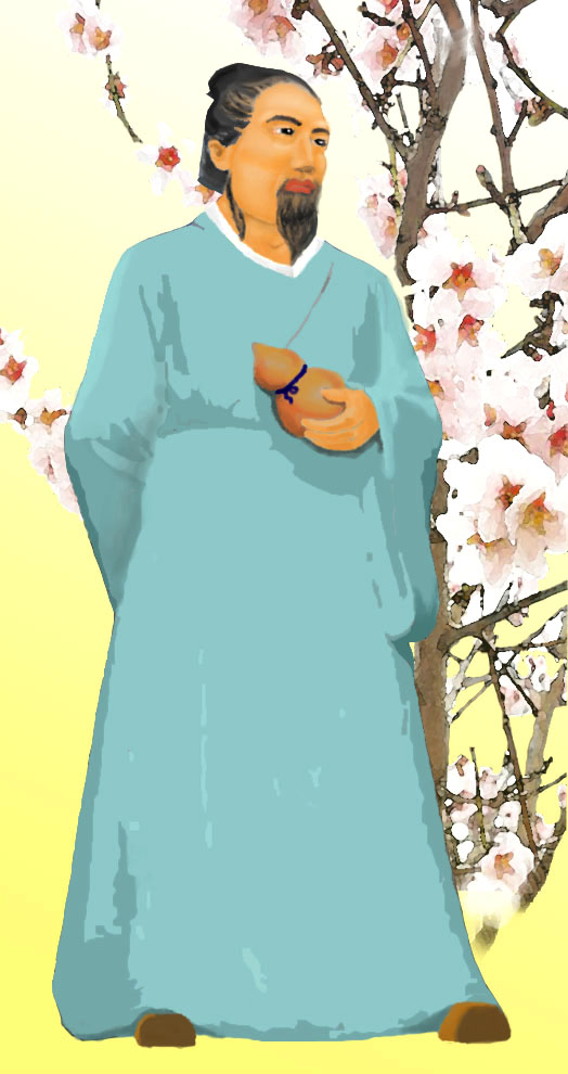Дун Фен — засновник «абрикосового лісу». Ілюстрація: Джессіка Чан/Велика Епоха