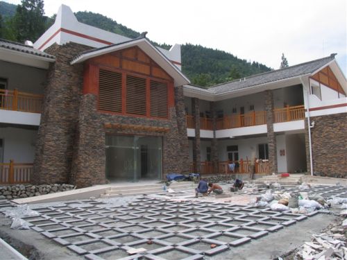 Будинок селищної ради що будується в селі Наньюе провінції Сичуань. Фото з secretchina.com