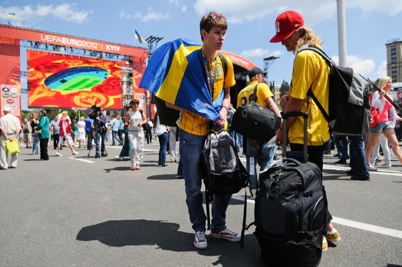 Шведські вболівальники. Фото: Володимир Бородін/EpochTimes.com.ua