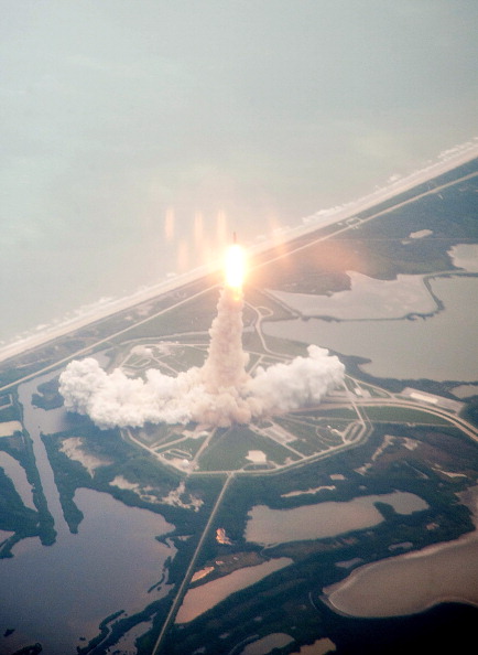 Старт шатла «Атлантіс». Фото: Dick Clark/NASA via Getty Images 