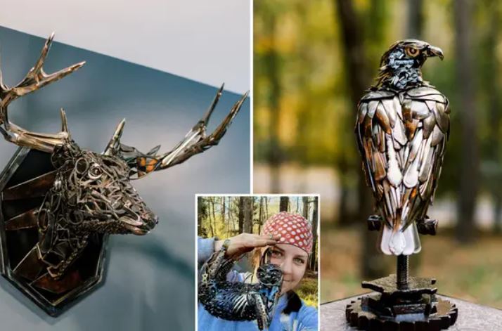 Американка робить дивовижні скульптури з металобрухту (ФОТО)