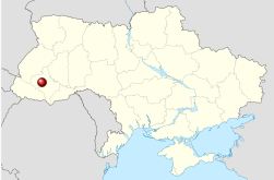 Расположение Калуша на карте Украины. Фото:NordNordWest/Википедия