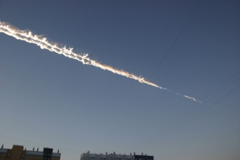 Челябинские метеорит. Фото: mchs.gov.ru
