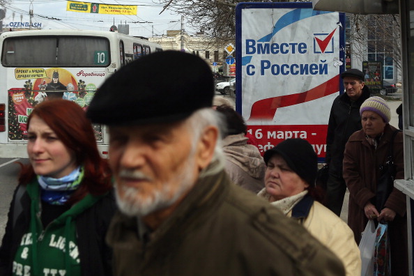 Симферополь, 14 марта 2014 года. Фото: Dan Kitwood/Getty Images