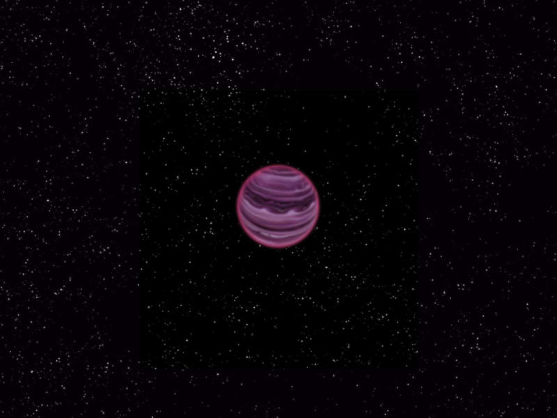 Художественное изображение планеты PSO J318.5-22. Иллюстрация: MPIA/V. Ch. Quetz