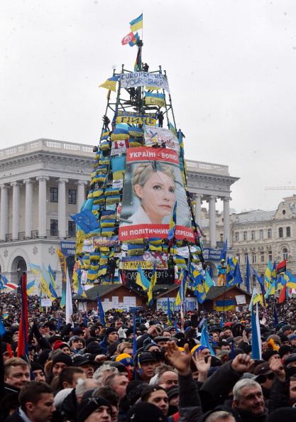 Майдан Незалежности в Киеве 8 декабря 2013 года. Фото: SERGEI SUPINSKY/AFP/Getty Images
