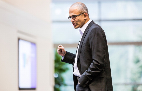 Сатья Наделла (Satya Nadella). Фото: Brian Smale/Microsoft via Getty Images