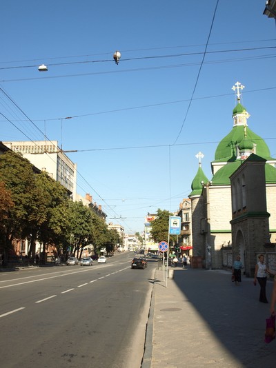 Улицы Тернополя. Август 2009 год. Фото: Владимир Ясинский