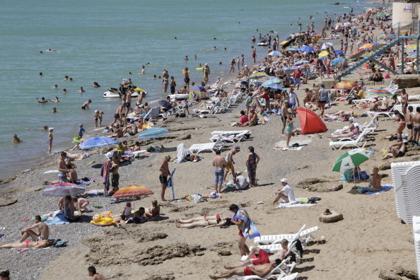 Пляж в 40 километрах от Симферополя, 29 июня 2014 года. Фото: MAX VETROV/AFP/Getty Images