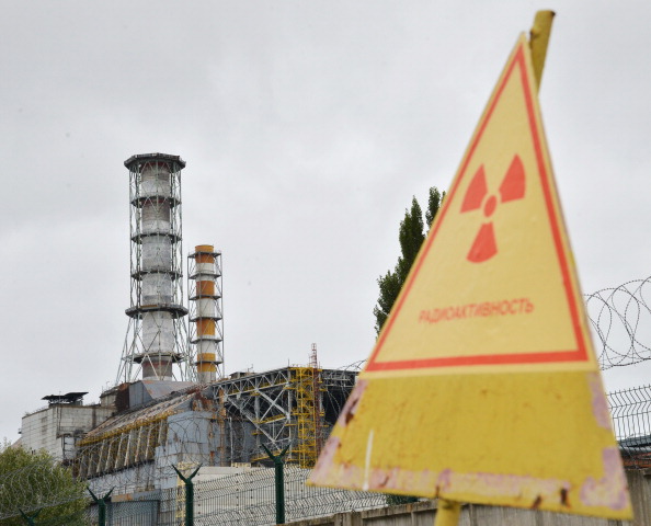 Предупреждение о высоком уровне радиации, ЧАЭС, Украина. Фото: GENYA SAVILOV/AFP/Getty Images