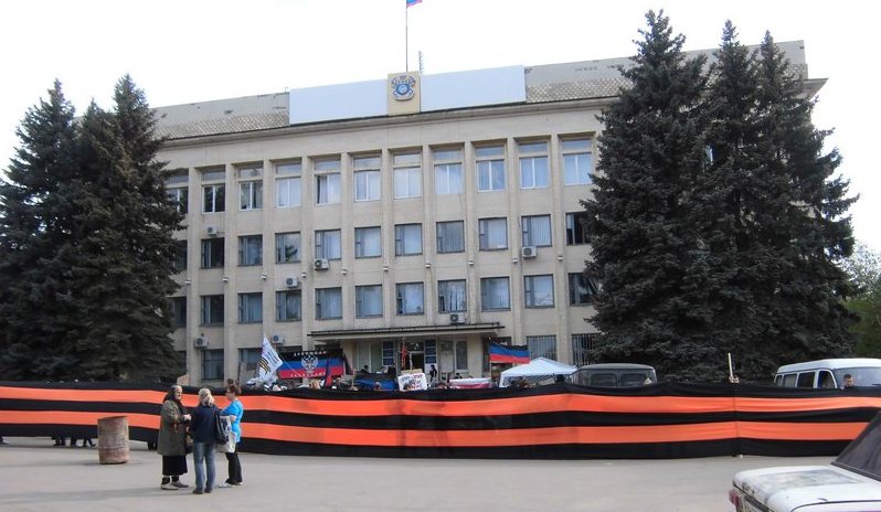 Исполком Краматорска 4 мая 2014 года. Фото: Великая Эпоха