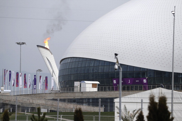 Олимпийский факел в Сочи 29 января 2014 г. Фото: Pavel Govolkin - Pool/Getty Images