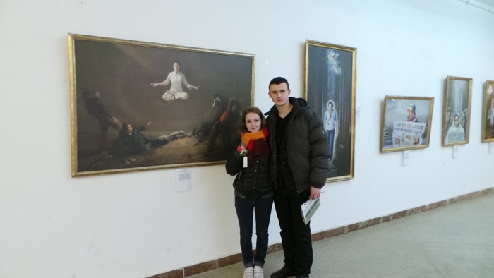 Во Львове прошла выставка картин «Art of Zhen Shan Ren» — «Искусство Истины-Доброты-Терпения». Фото: Глеб Куликов