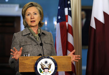 Клинтон говорит, что нестабильность на Аравийском полуострове угрожает как региональной, так и мировой безопасности. Фото: TIM SLOAN/AFP/Getty Images