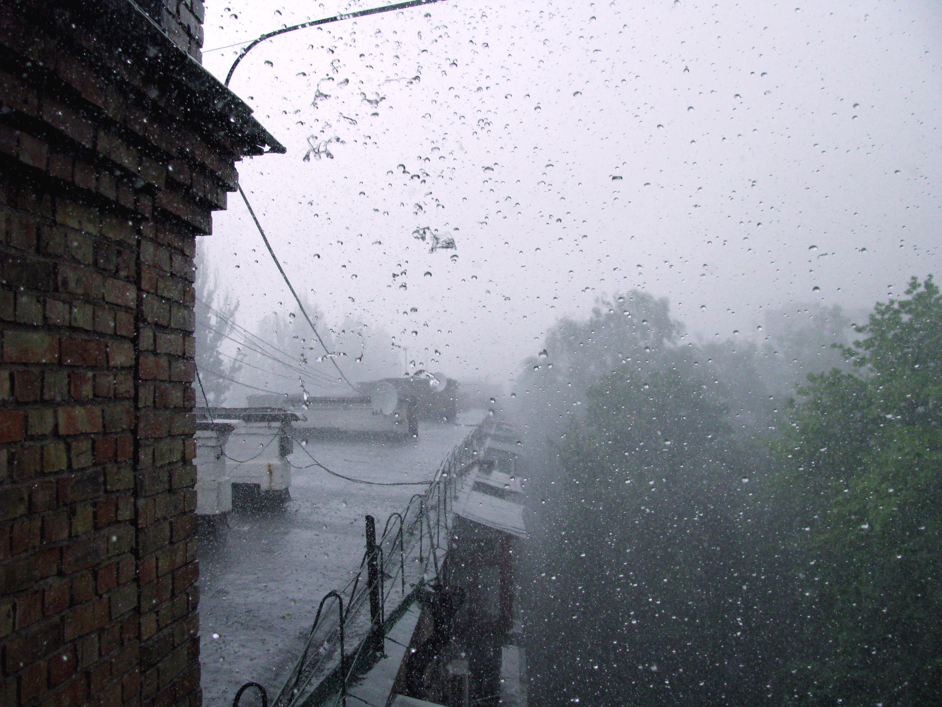Сильный дождь. Фото: Алина Варфоломеева/Великая Эпоха