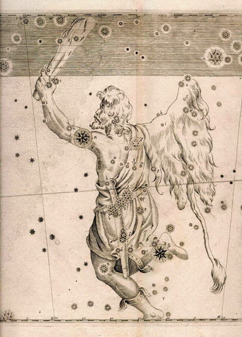 Карта Большой Медведицы из звездного атласа «Уранография» польского астронома Яна Гевелия. Фото: WikiMedia Commons