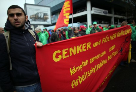 Демонстрация работников завода Ford в Кёльне. Фото: morgenpost.de