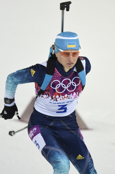 Валентина Семеренко, 11 февраля 2014 г. в Сочи. Фото: ODD ANDERSEN/AFP/Getty Images