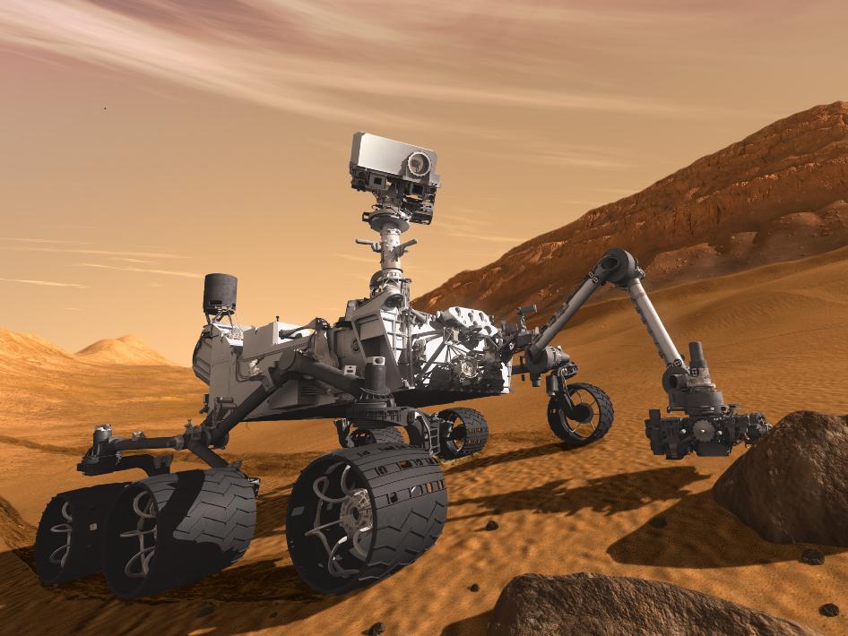 «Curiosity — суперсовременный робот, сделавший панораму Красной планеты. Фото: NASA/JPL-Caltech