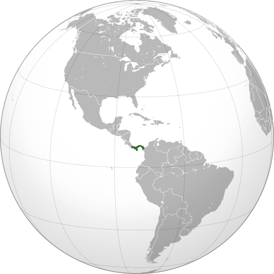 Панама на карте. Фото: Addicted04/commons.wikimedia.org