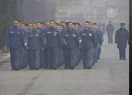 Заключённые в Китае. Кадр из видео NTD