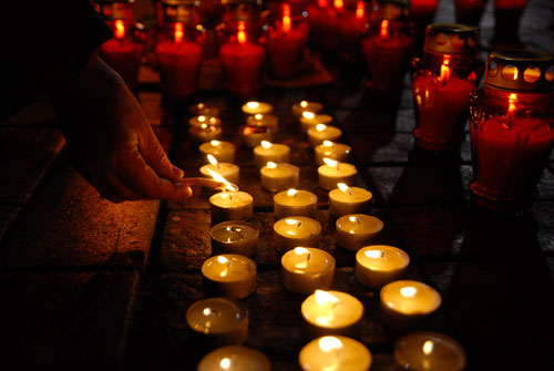 В Киеве почтили  память невинных жертв Голодомора. Фото: Владимир Бородин/Великая Эпоха