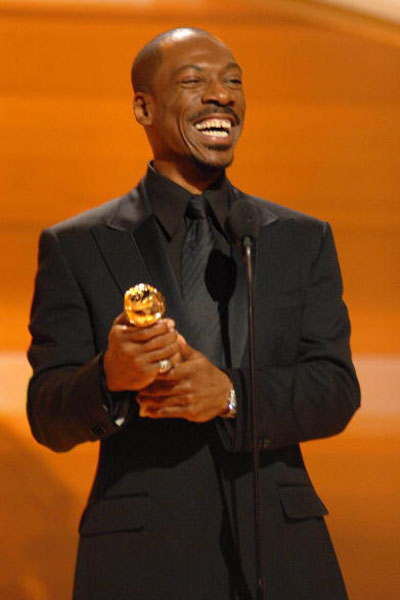 Знаменитий актор-комік Еді Мерфі (Eddie Murphy) отримав Золотий глобус за краще виконання чоловічої ролі другого плану у фільмі Дівчата мрії (Dreamgirls). Фото: Bob Long/HFPA via Getty Images