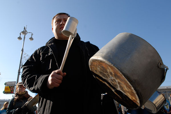 Акция протеста против бедности прошла в Киеве. Фото: Владимир Бородин/The Epoch Times