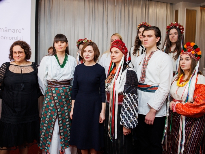 Майя Санду на мероприятии памяти жертв Голодомора в Украине (presedinte.md)